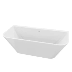Vorwand-Badewanne ELIAS 1500, trapezförmig (1500×750×580 mm), 255 Liter, glänzend, weiß