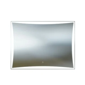 Badspiegel TETYDA mit LED-Beleuchtung, wandhängend (800×600 mm), Touch-Schalter, rechteckig